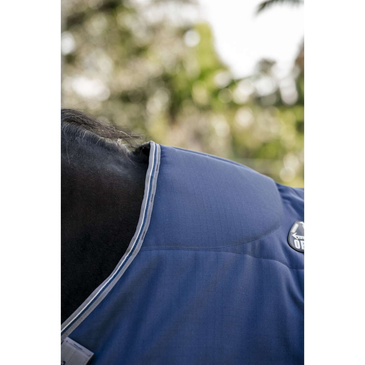 Rambo Optimo Stable Rug 200g Navy/Thunderstorm Grey/Silver