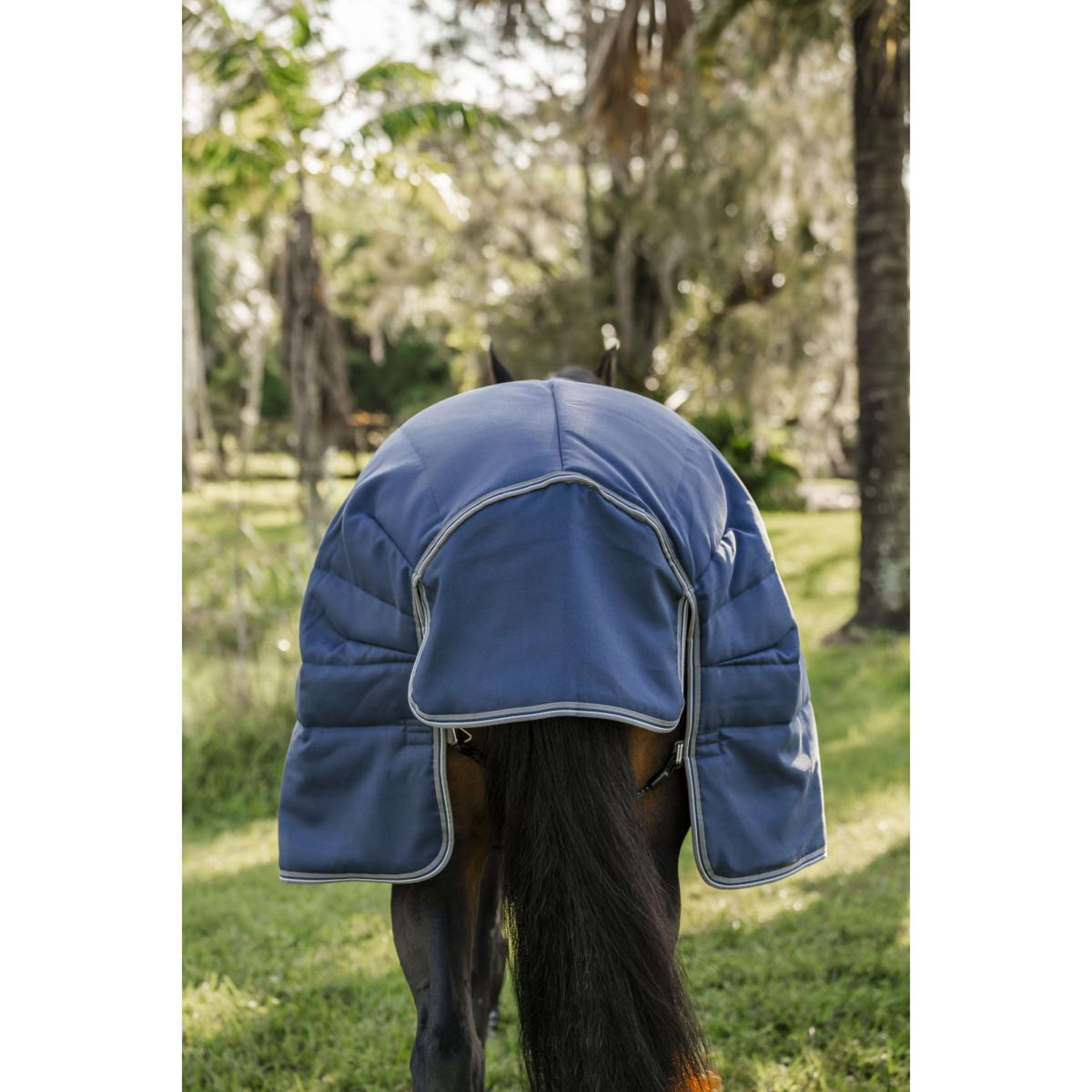 Rambo Optimo Stable Rug 200g Navy/Thunderstorm Grey/Silver