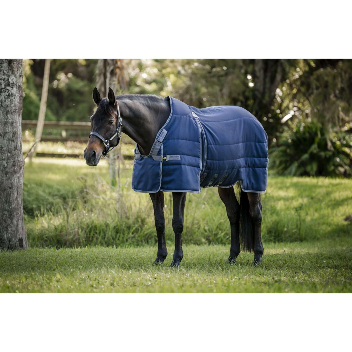 Rambo Optimo Stable Rug 200g Navy/Thunderstorm Grey/Silver