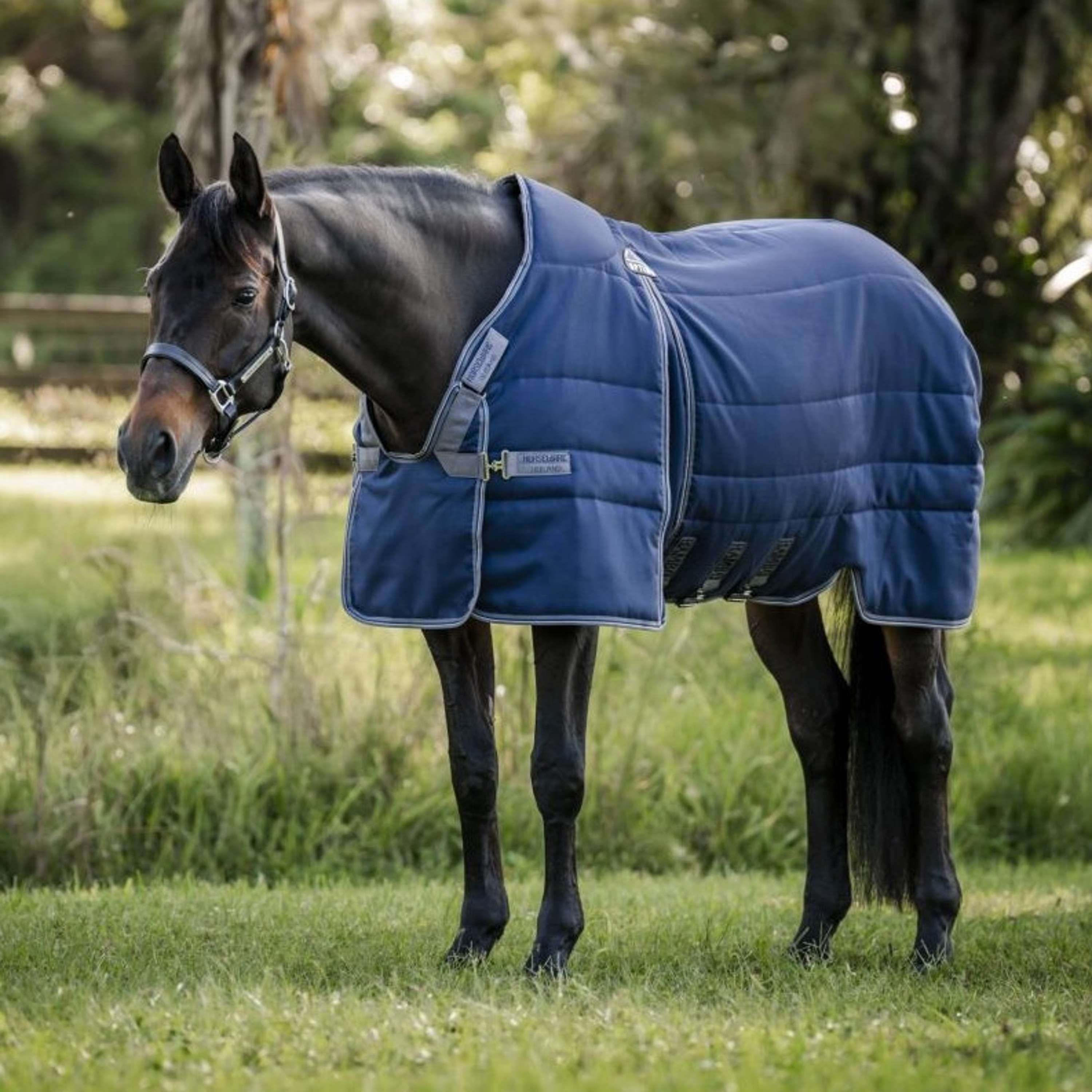 Rambo Optimo Stable Rug 200g Navy/Thunderstorm Grey/Silver