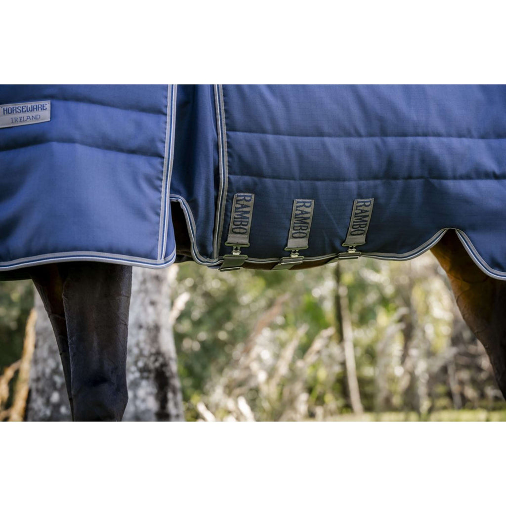 Rambo Optimo Stable Rug 200g Navy/Thunderstorm Grey/Silver