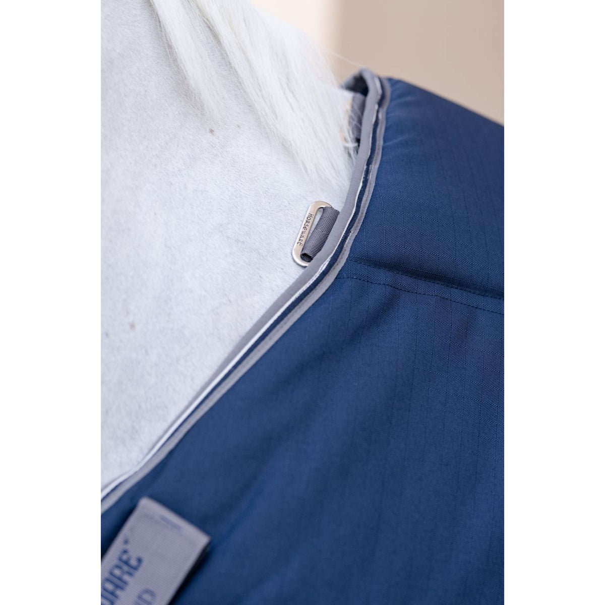 Rambo Optimo Stable Rug Plus 400g Navy/Thunderstorm Grey/Silver