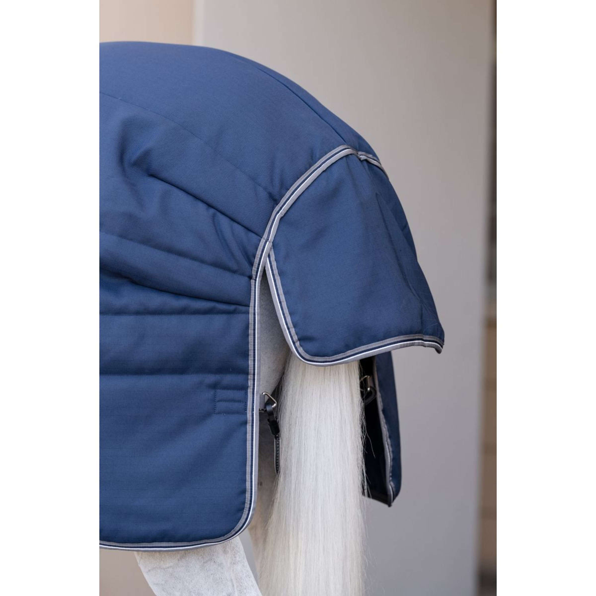 Rambo Optimo Stable Rug Plus 400g Navy/Thunderstorm Grey/Silver