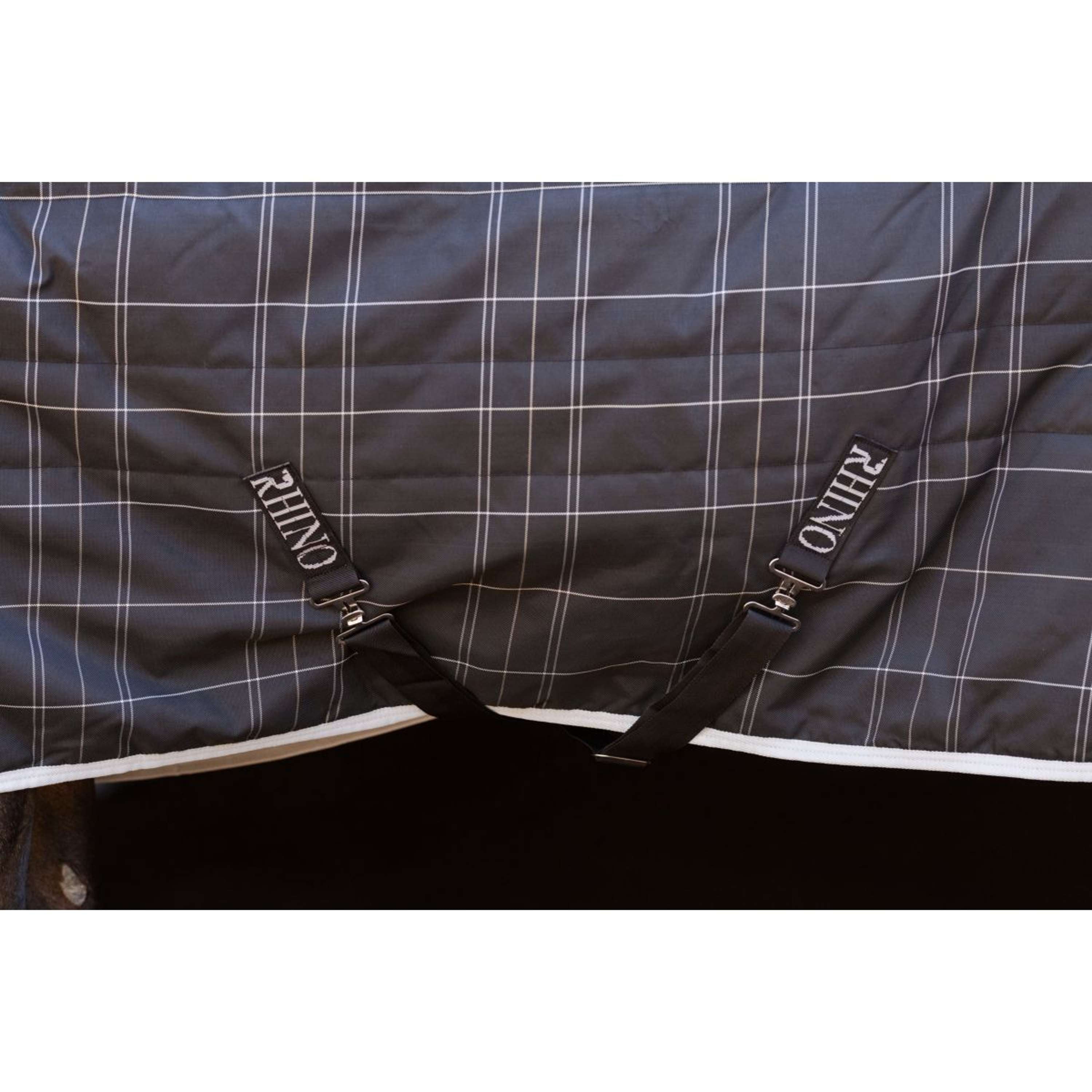 Rhino Pony Stable 250g Varilayer Black/Grey/White Check/Gray
