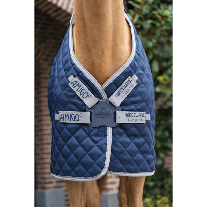 Amigo Quilted Stable Plus 200g Navy/Titanium Grey/Silver