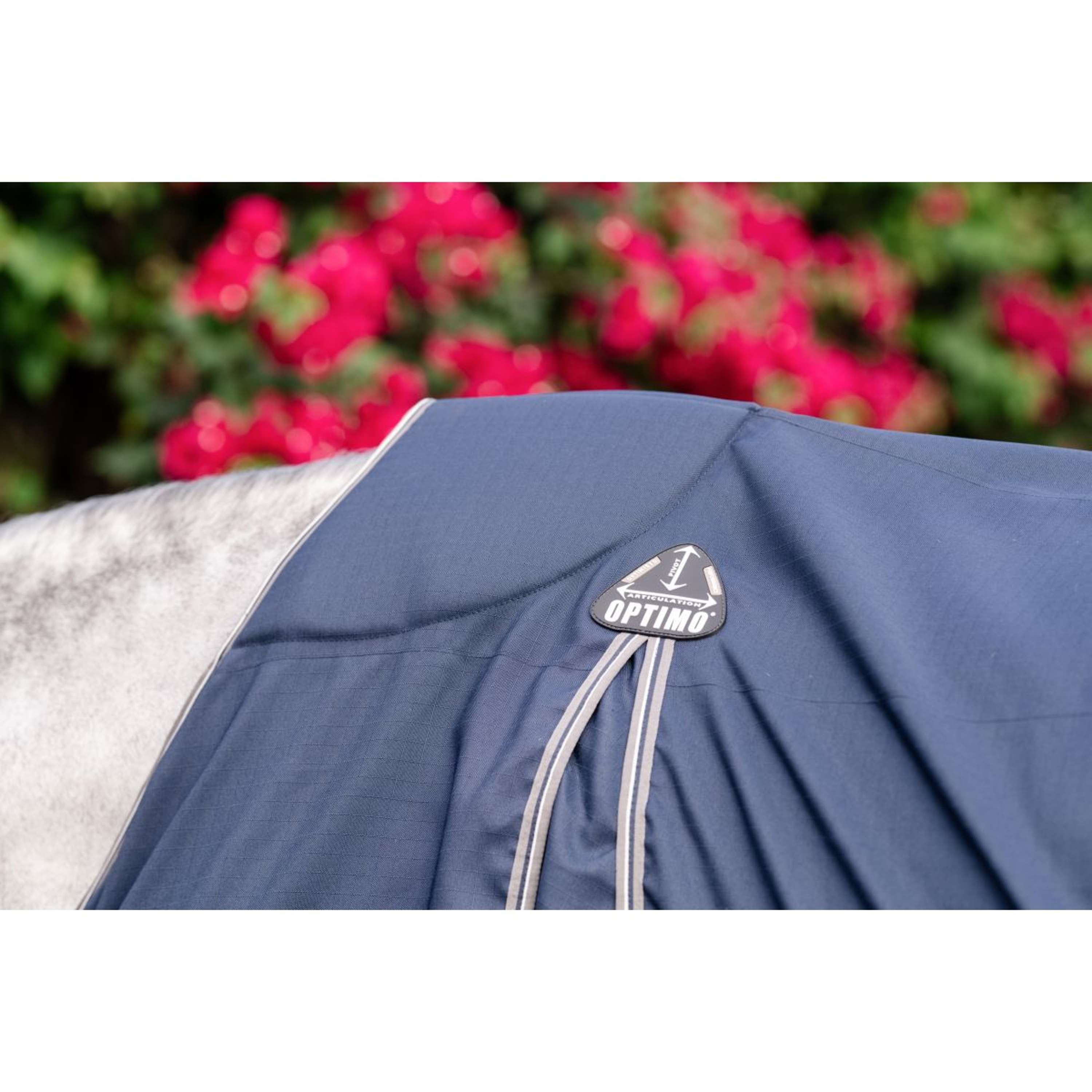 Rambo Optimo Stable Rug New Navy/Thunderstorm Grey/Silver