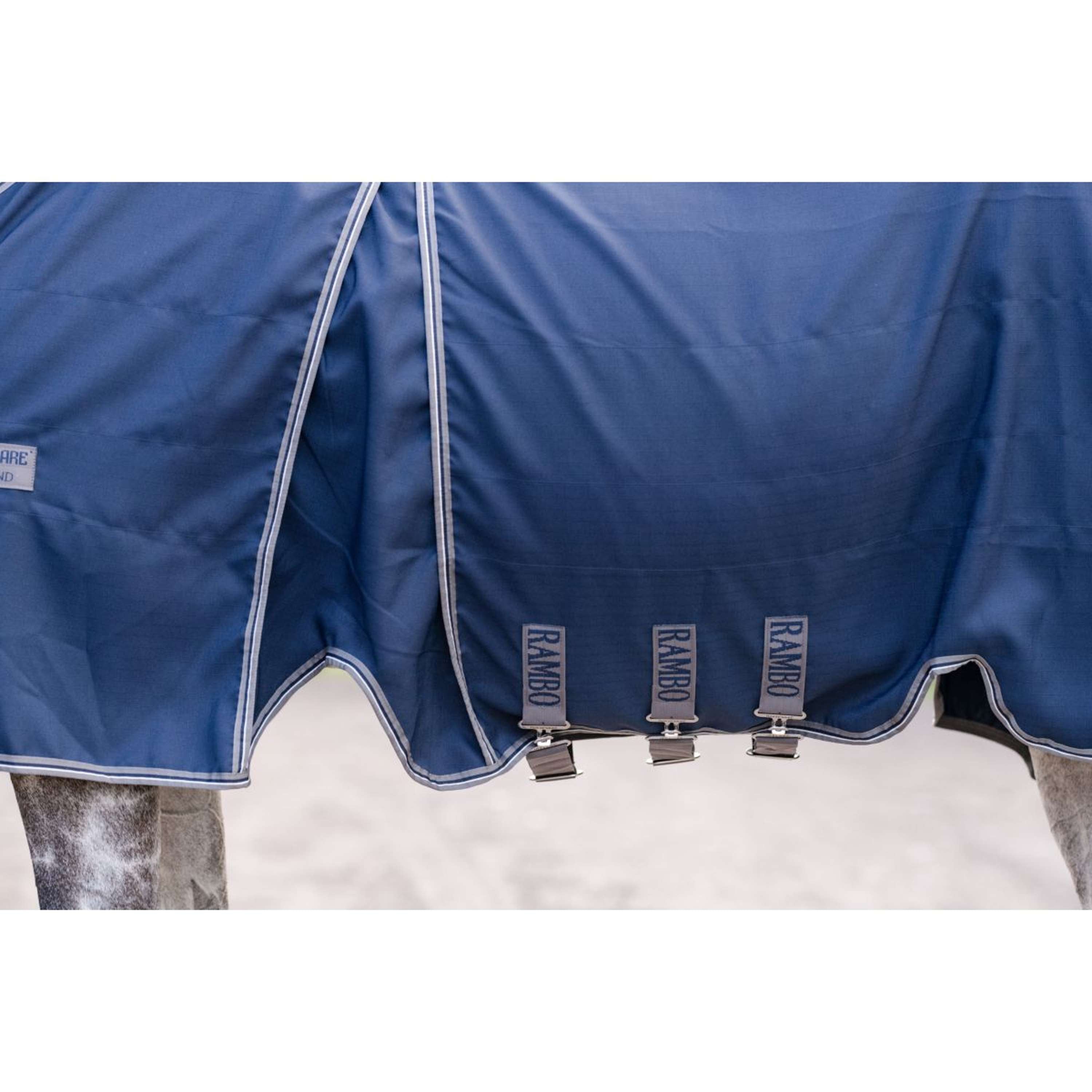 Rambo Optimo Stable Rug New Navy/Thunderstorm Grey/Silver