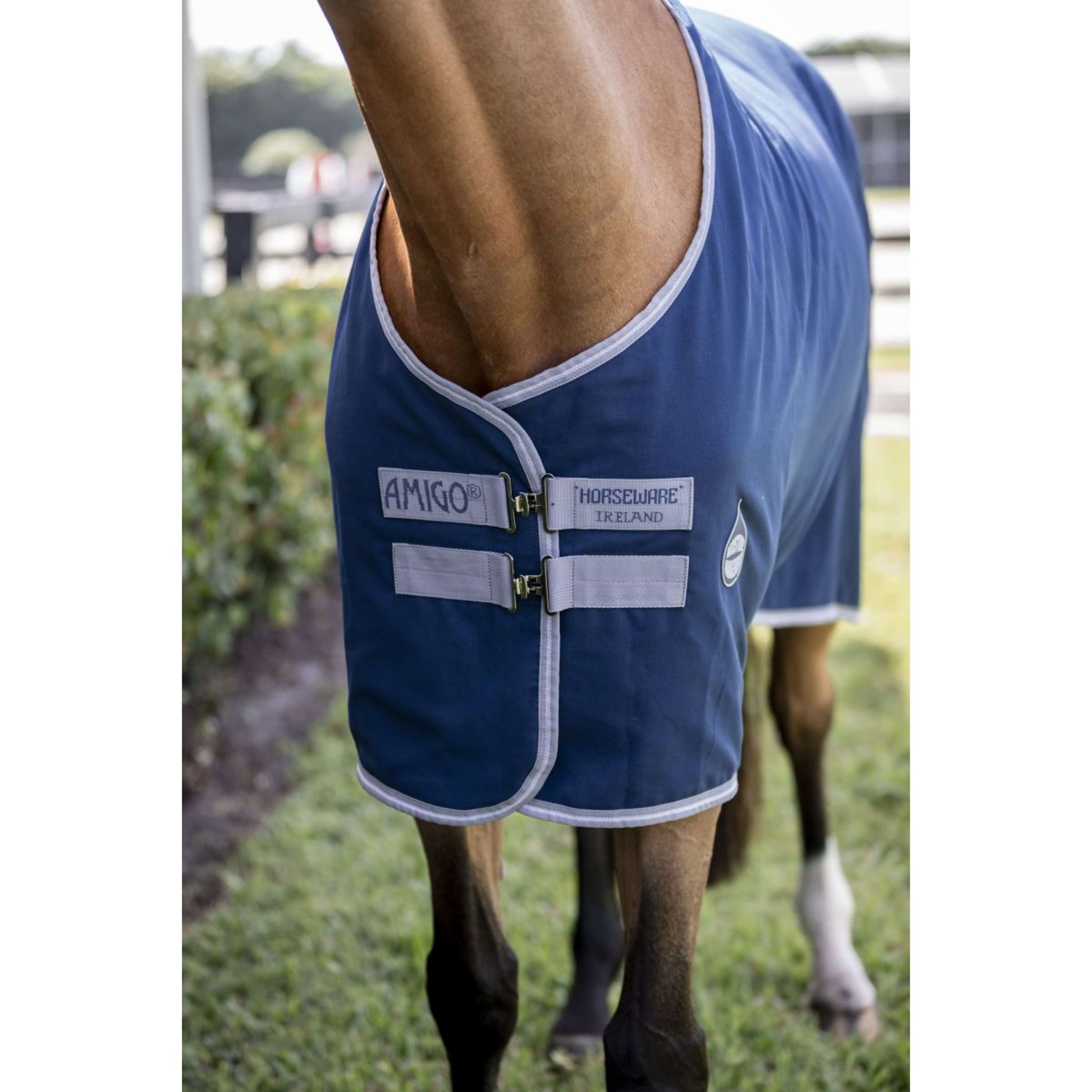 Amigo Stable Rug Navy/Titanium Grey/Silver