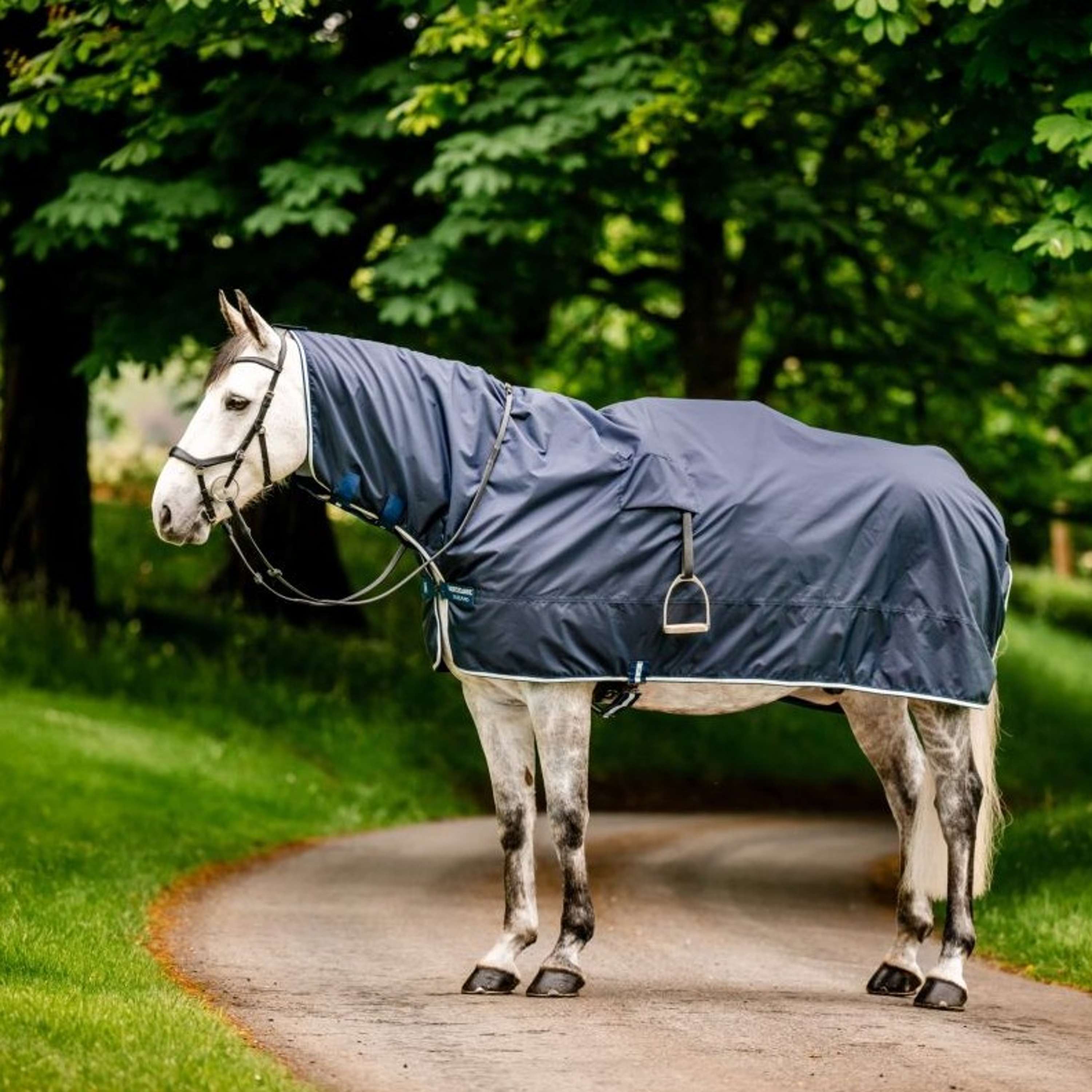 Horseware Rain Exercise Rug Newmarket Witney Navy