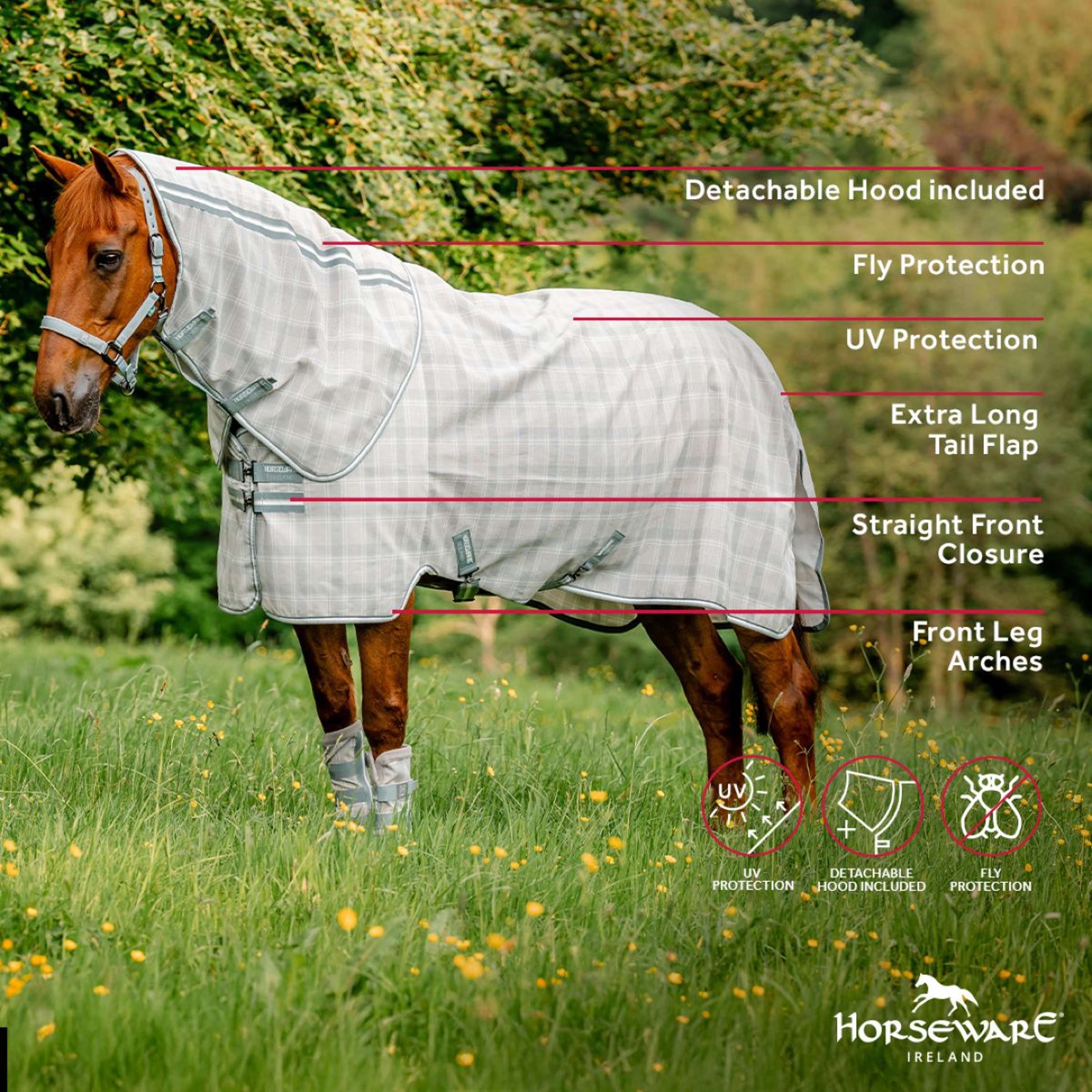 Horseware Fly Rug Newmarket Plus Witney Charcoal