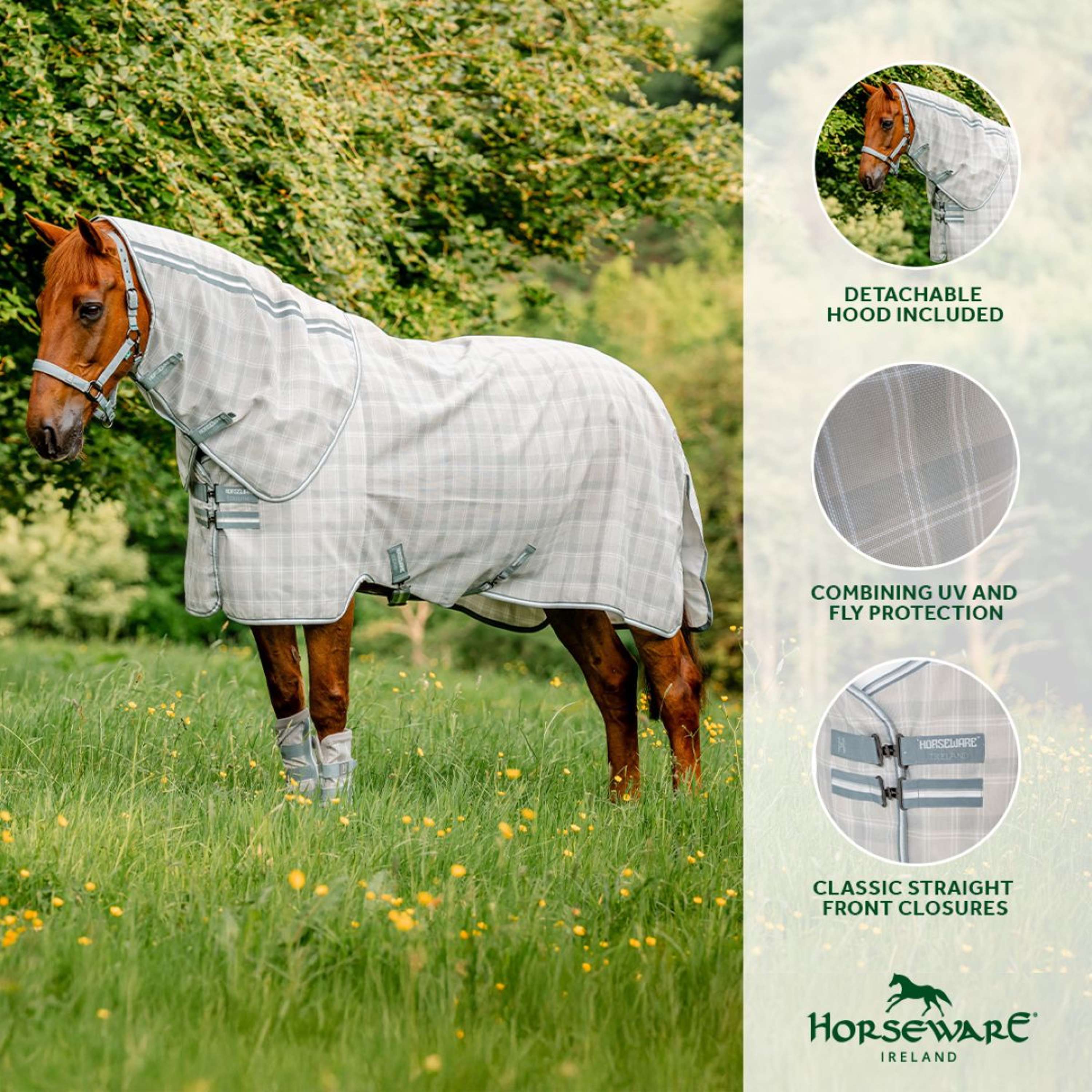 Horseware Fly Rug Newmarket Plus Witney Charcoal