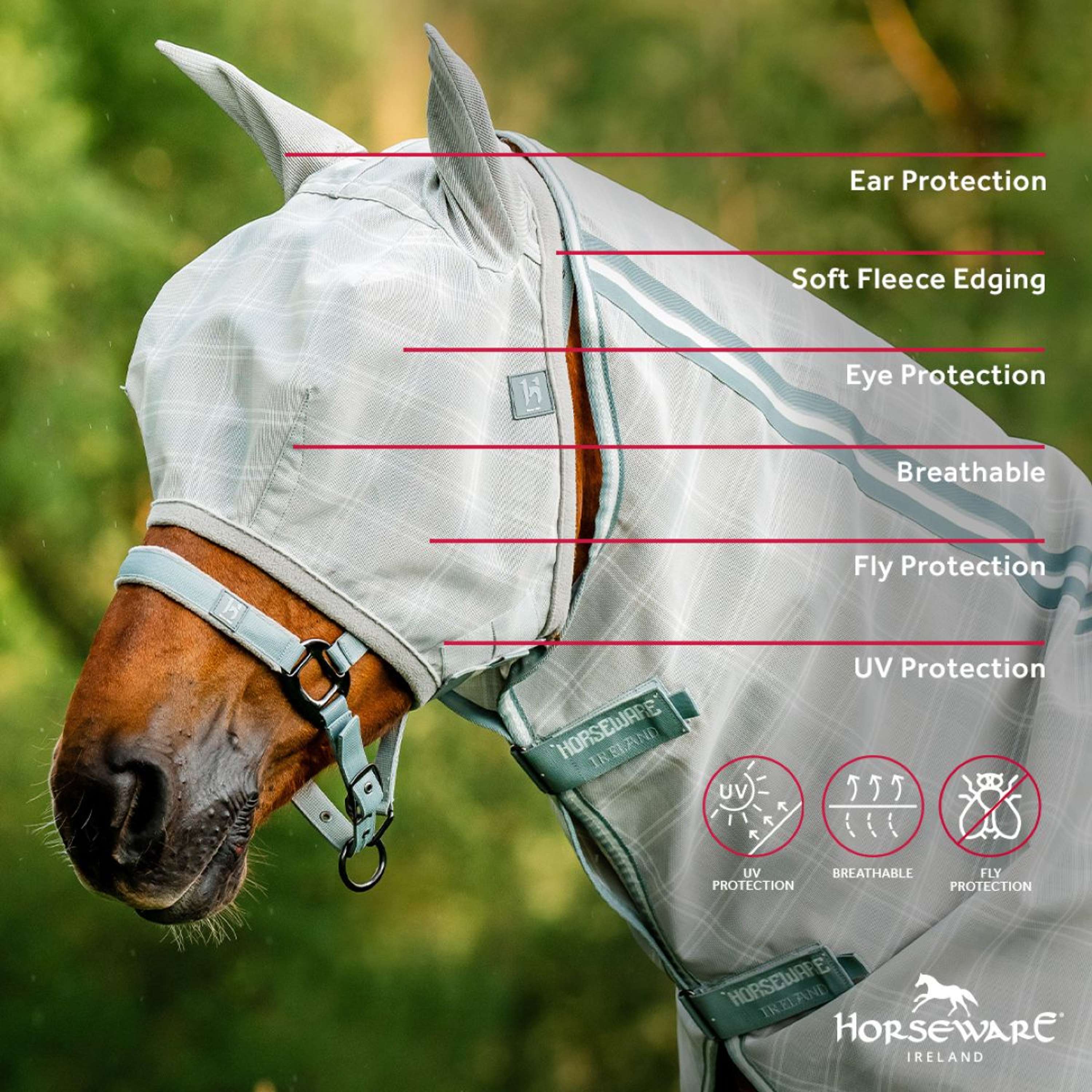 Horseware Fly Mask Newmarket Witney Charcoal