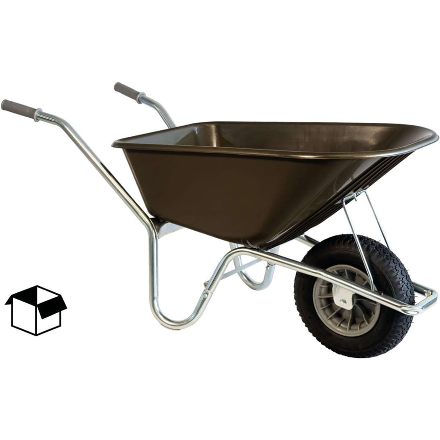 Hummer Wheelbarrow Pneumatic tyre maroon Brown