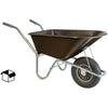Hummer Wheelbarrow Soft Wheel maroon Brown