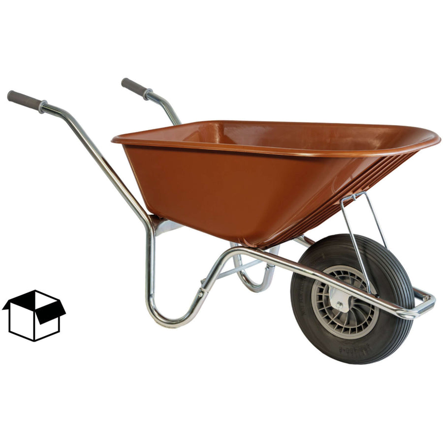 Hummer Wheelbarrow Soft Wheel Terra Red
