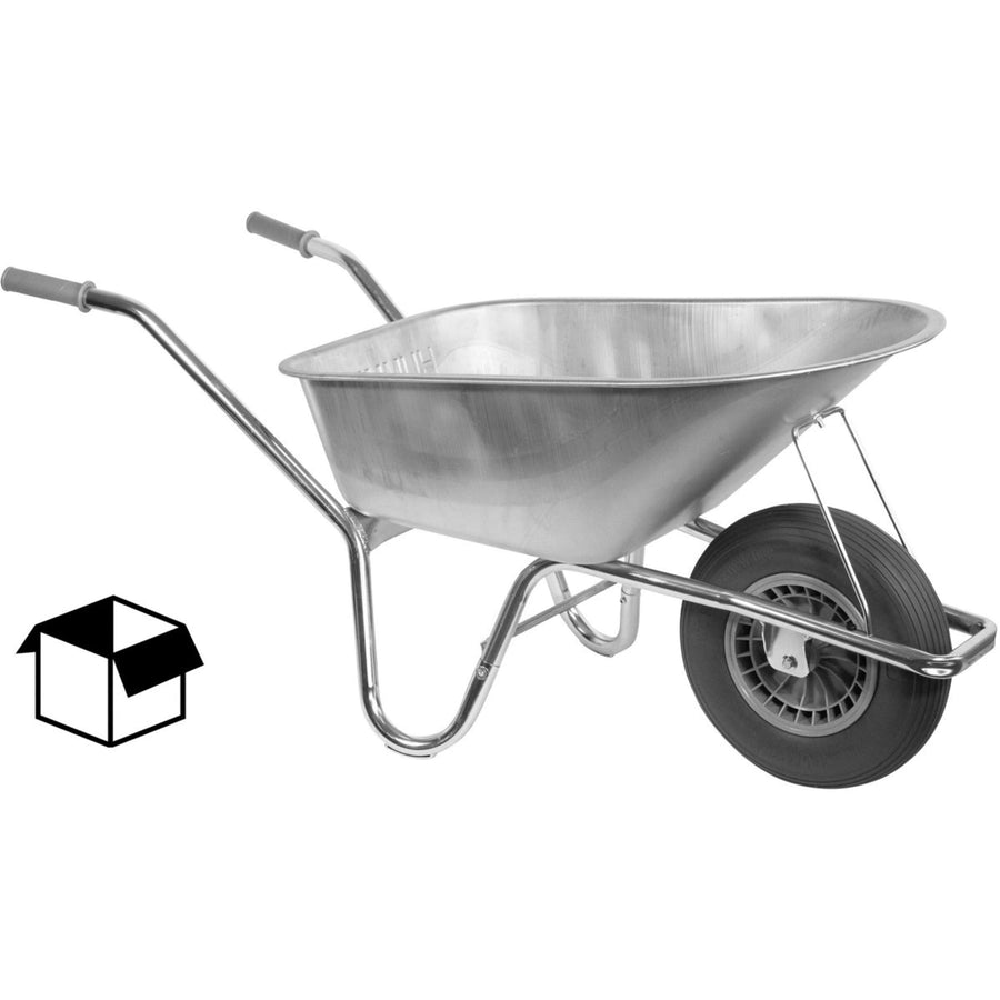 Hummer Wheelbarrow Soft Wheel Galvanised