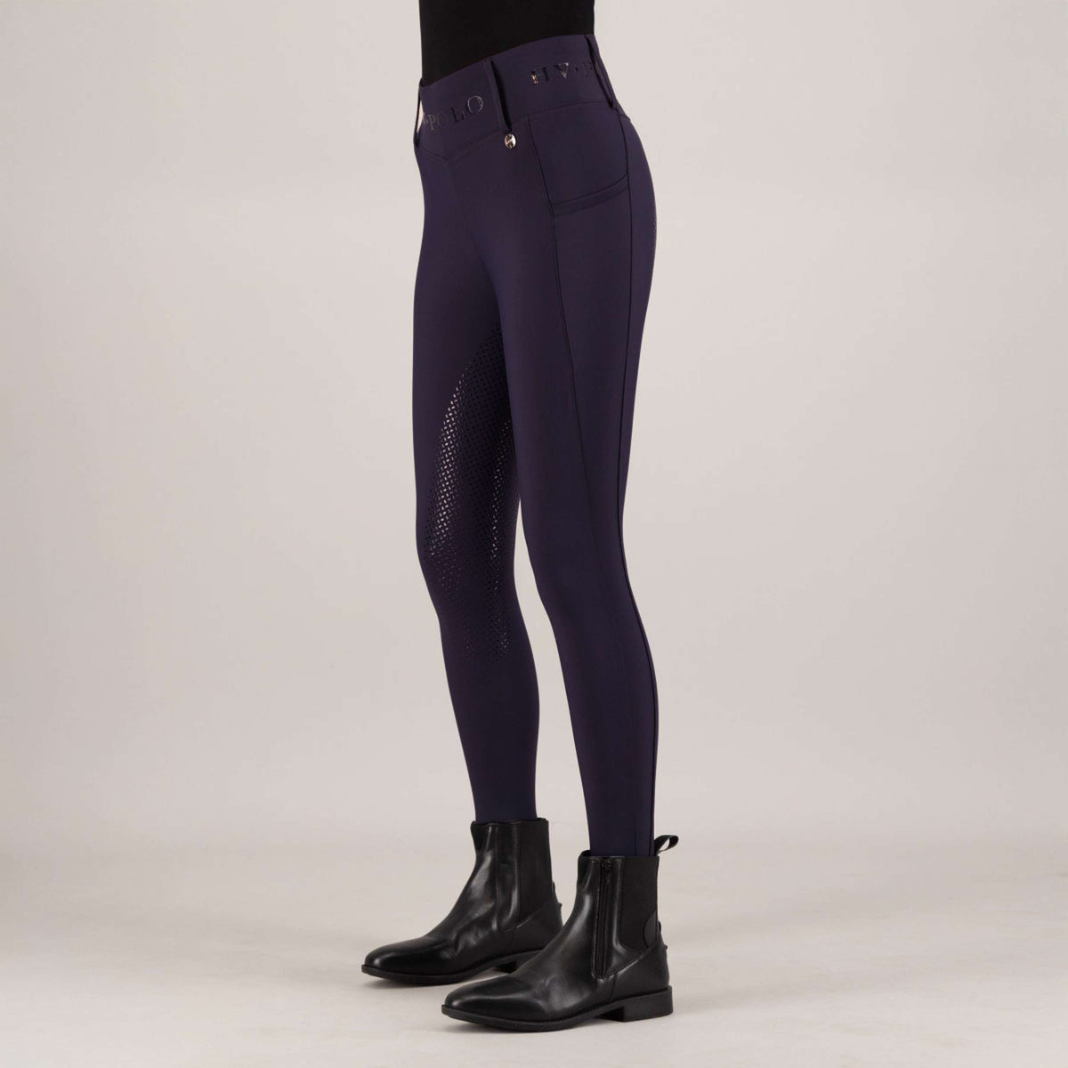 HV Polo Riding Legging HVPFavourite Full Grip Navy