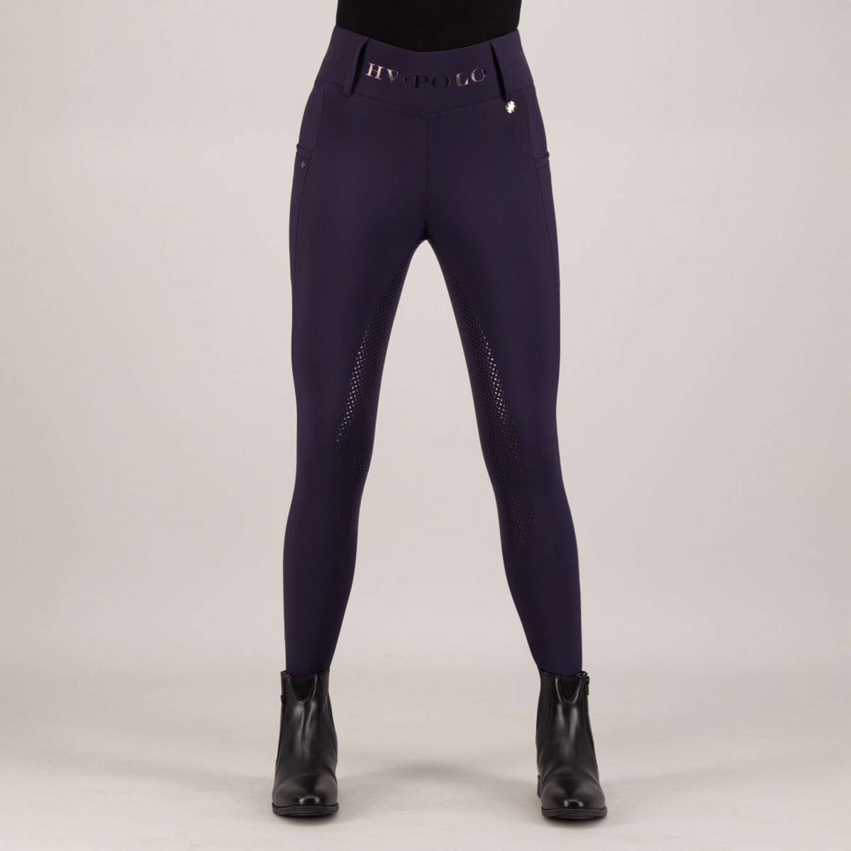 HV Polo Riding Legging HVPFavourite Full Grip Navy