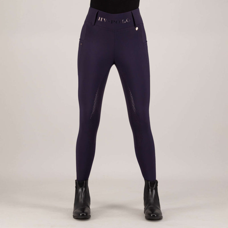 HV Polo Riding Legging HVPFavourite Full Grip Navy