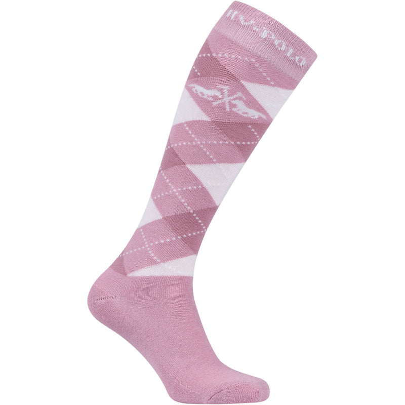 HV Polo Riding Socks HVPArgyle Pretty Pink
