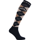 HV Polo Riding Socks HVPArgyle Navy