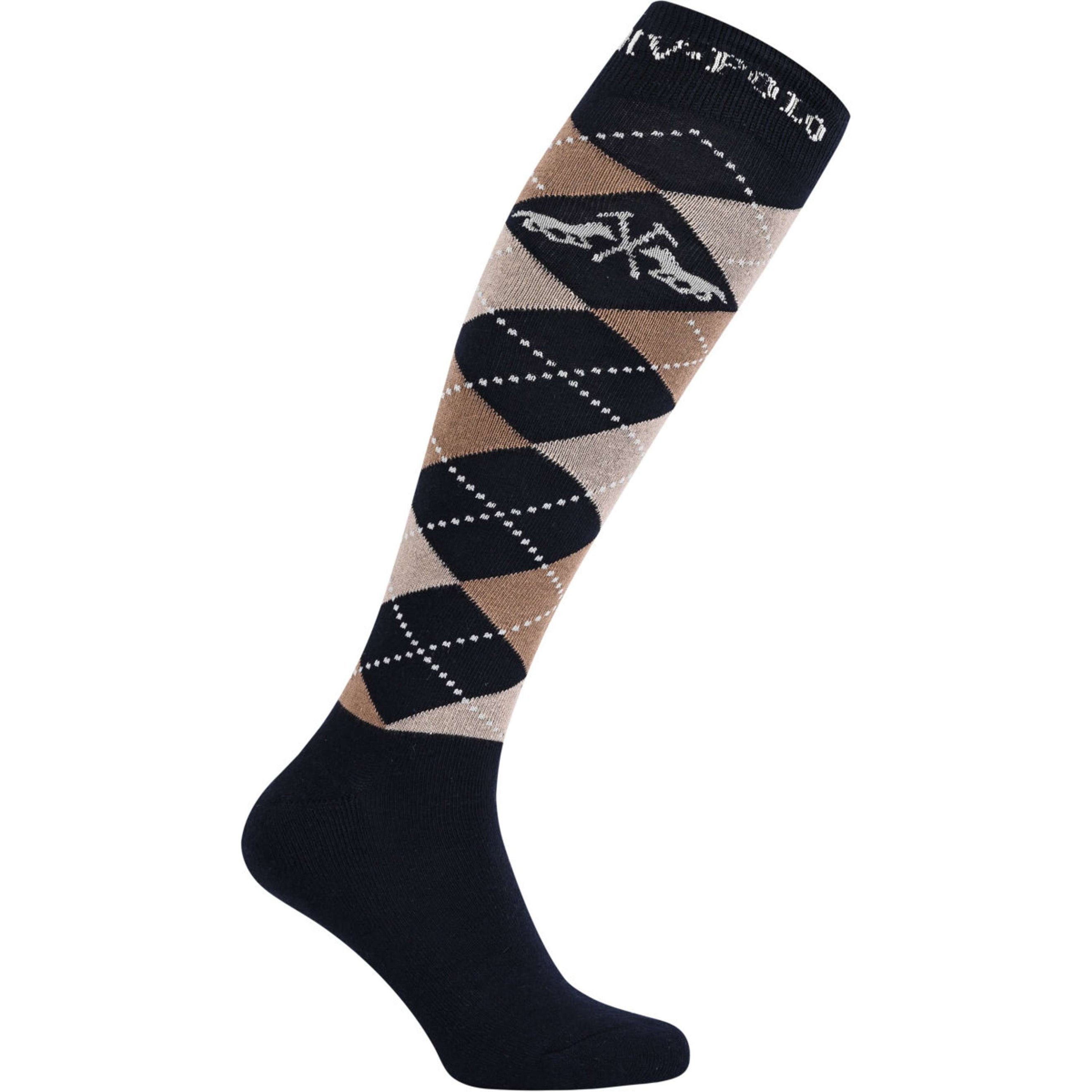 HV Polo Riding Socks HVPArgyle Navy
