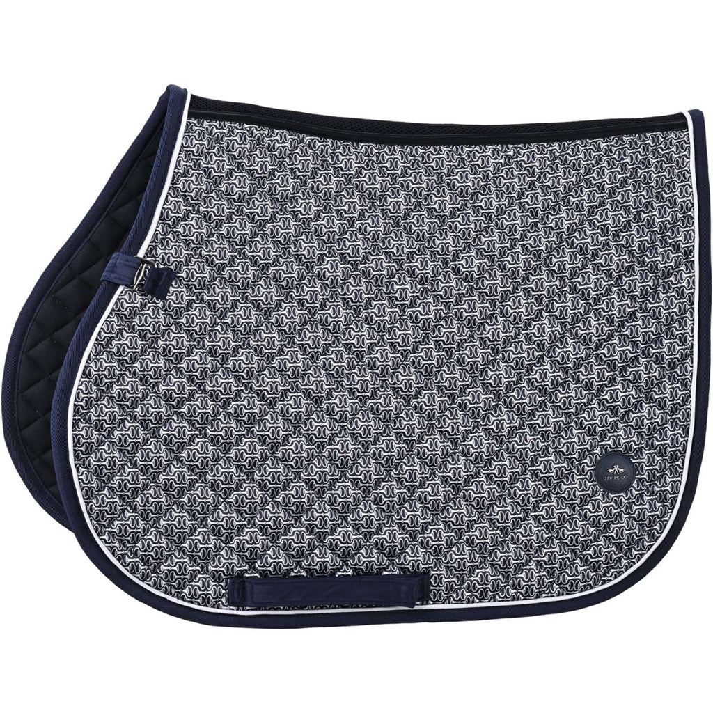 HV Polo Saddlepad HVPPilar Print General Purpose Navy
