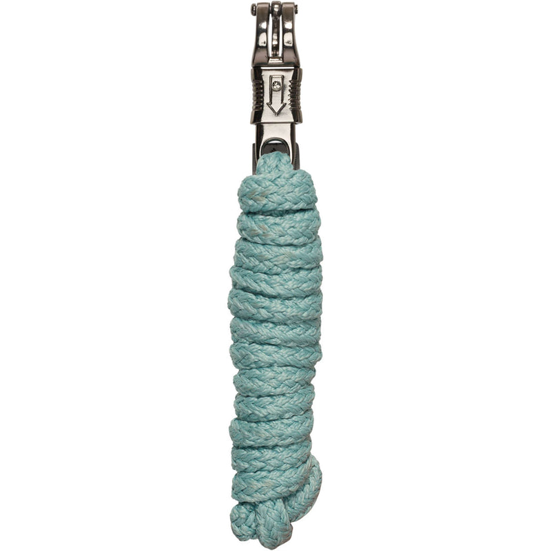 HV Polo Lead Rope HVPNena with a Panic Snap Aqua Sky