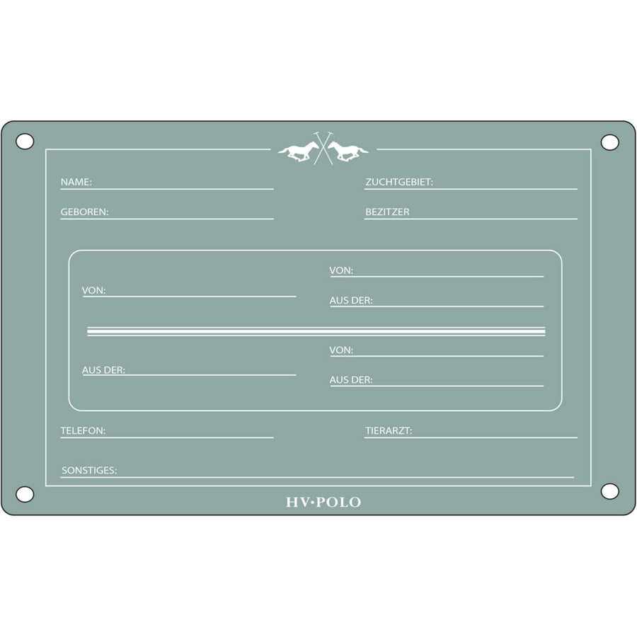 HV Polo Stable Board HVPPolo German Aqua Sky