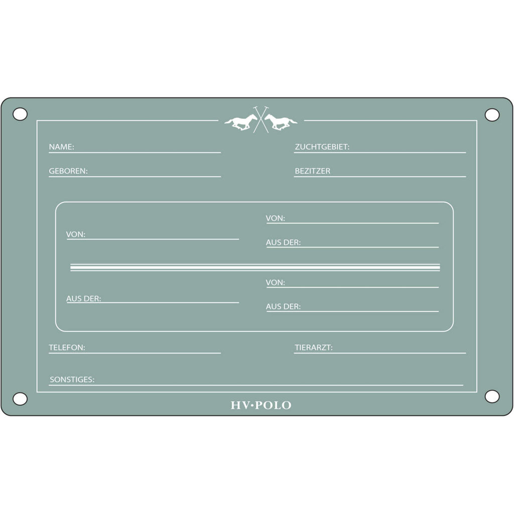 HV Polo Stable Board HVPPolo German Aqua Sky