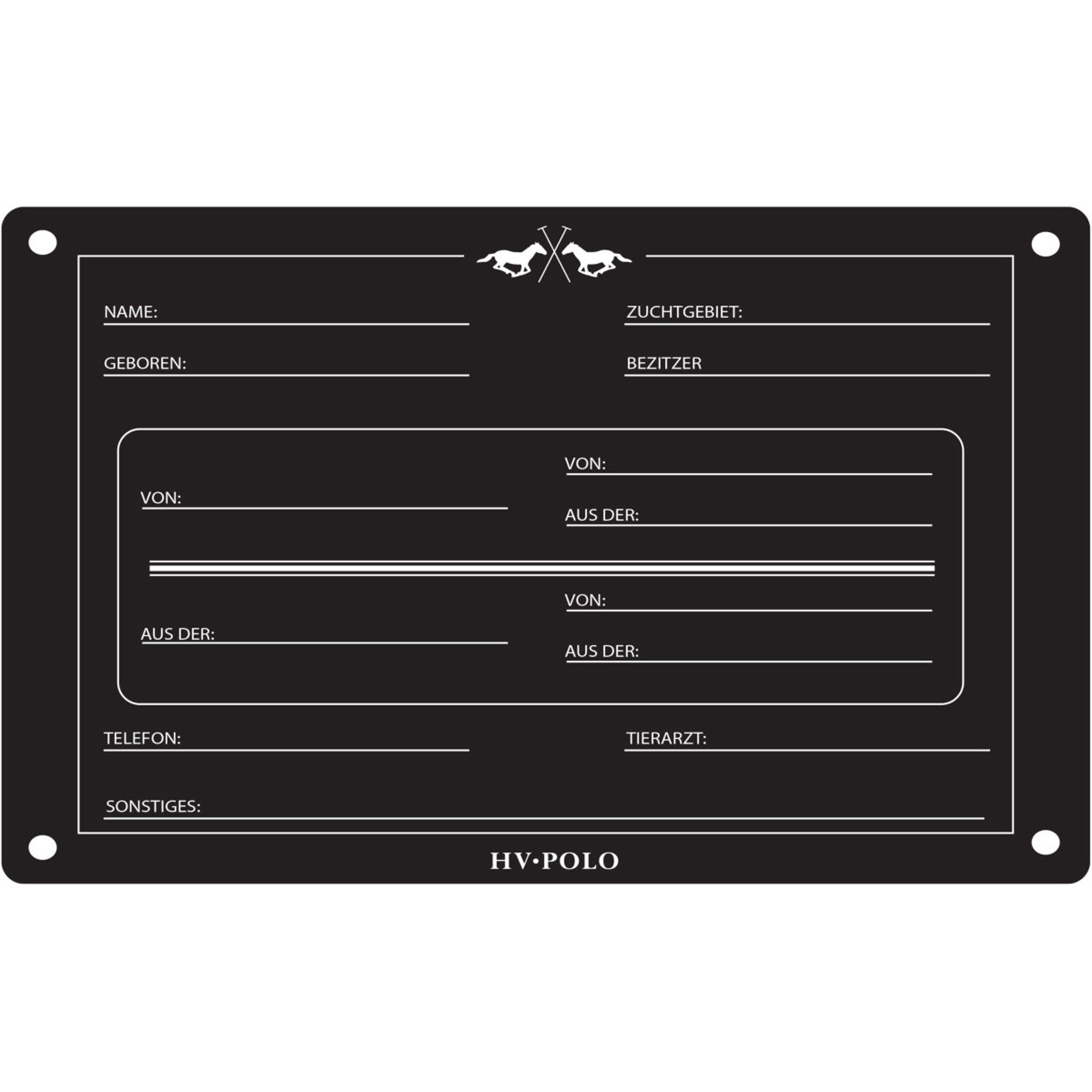 HV Polo Stable Board HVPPolo English Black
