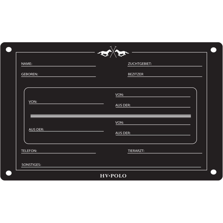 HV Polo Stable Board HVPPolo English Black