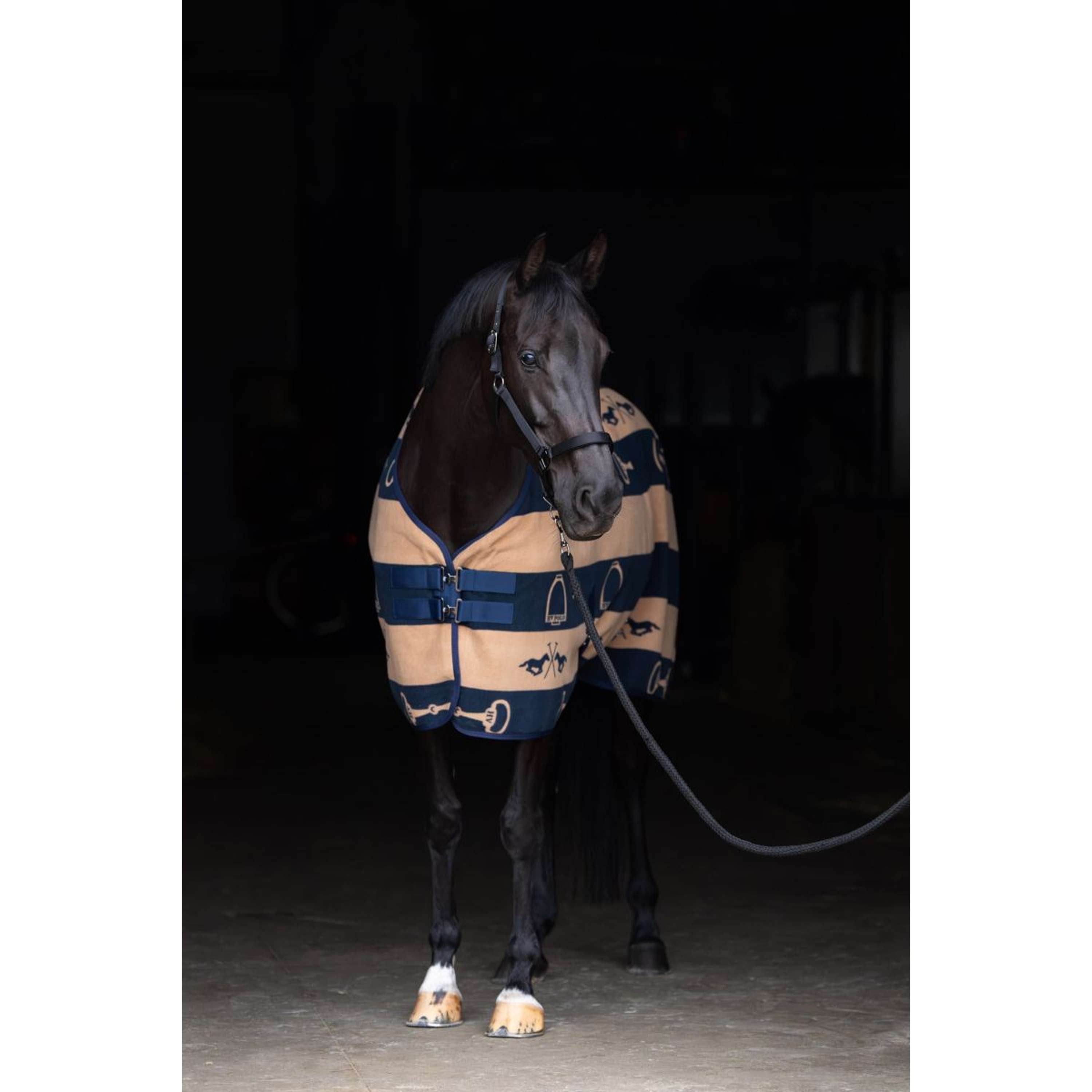 HV Polo Fleece Rug HVPGwenny Navy/Camel