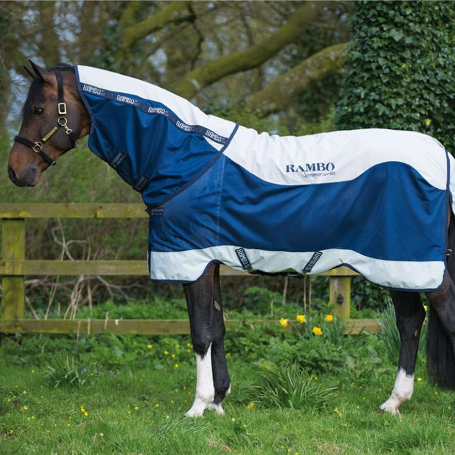 Rambo Summer Series Turnout V-front Navy/Grey