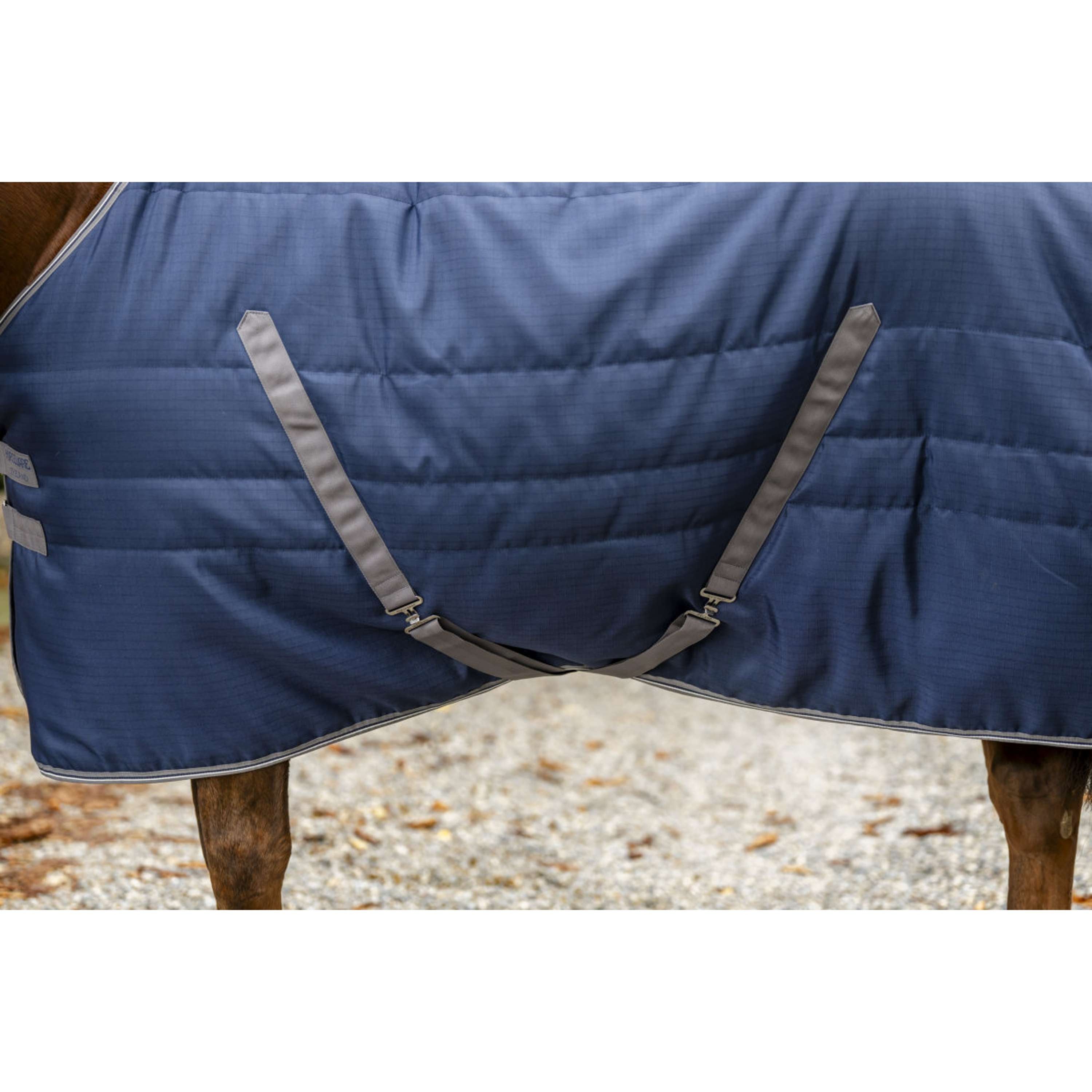 Rambo Stable Rug 100g Navy/Thunderstorm Grey/Silver