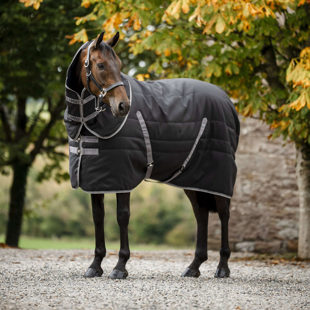 Rambo Stable Rug 400g Black/Thunderstorm Grey/Silver