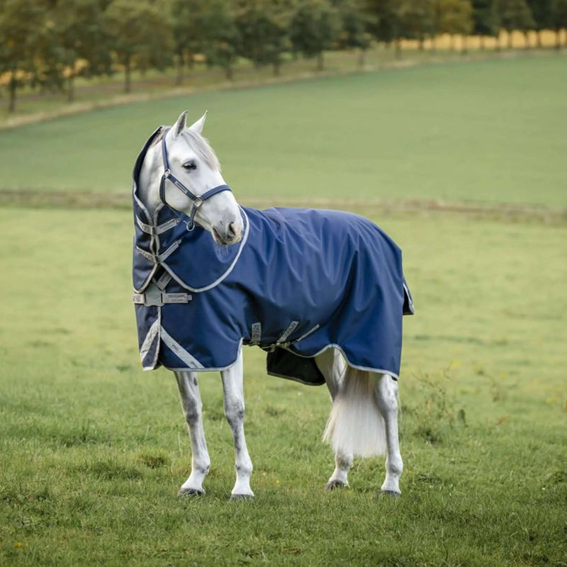 Amigo Turnout Rug FieldSafe Plus 1200D 250g Navy/Titanium Grey/Silver