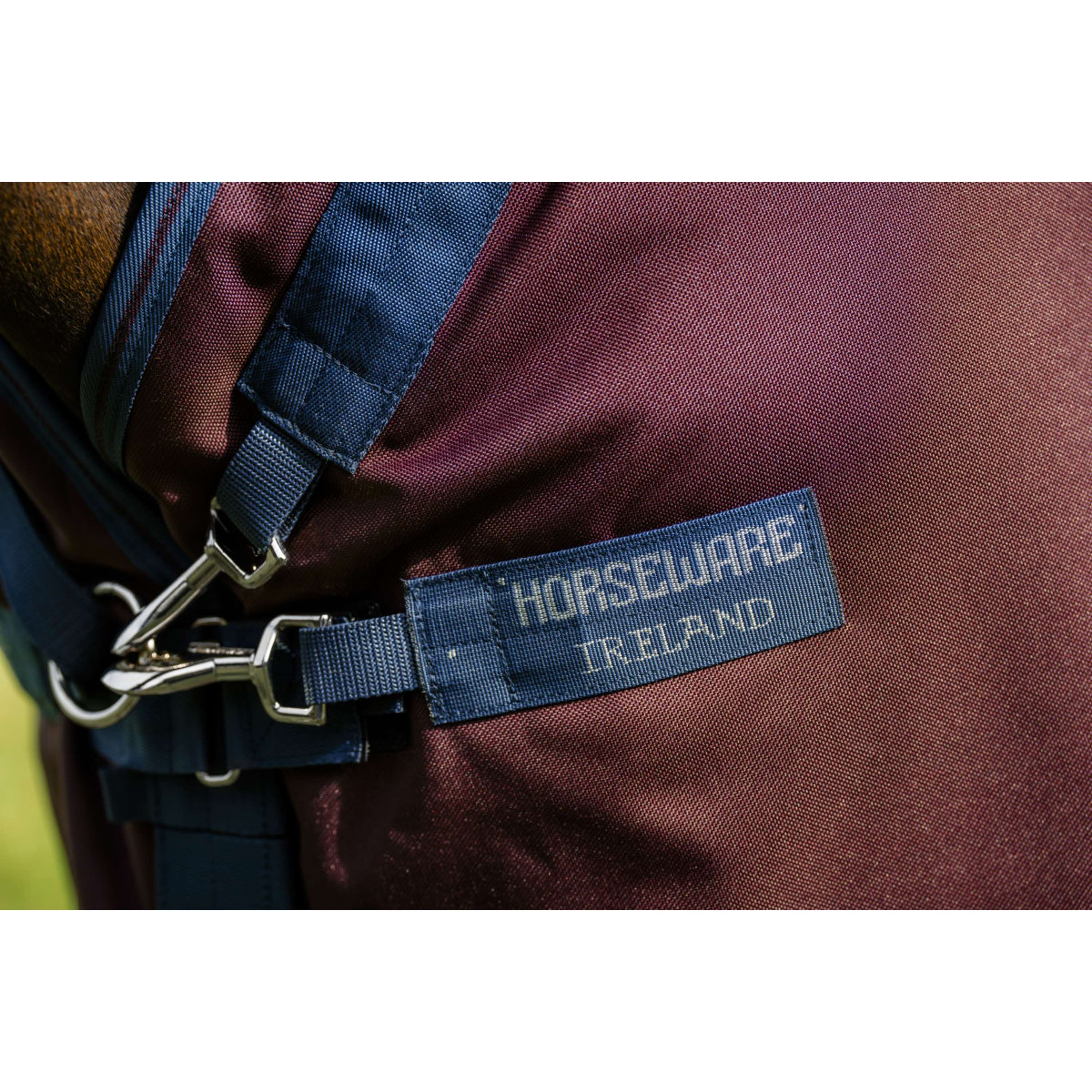 Amigo Turnout Plus 1200D 250g Burgundy/Navy/Titanium Grey