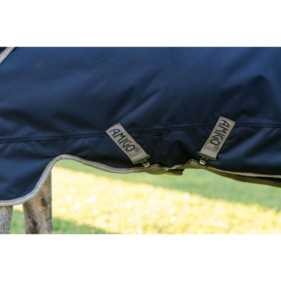 Amigo Turnout 1200D Pony 50g Navy/Titanium Grey/Silver
