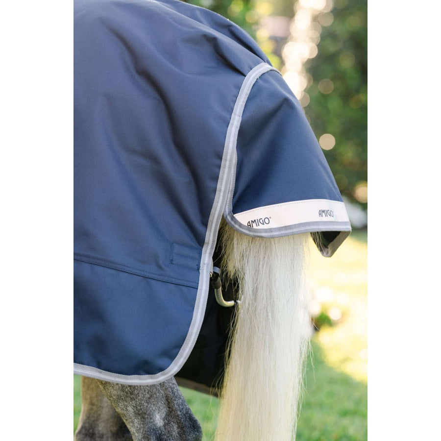 Amigo Turnout 1200D Pony 50g Navy/Titanium Grey/Silver