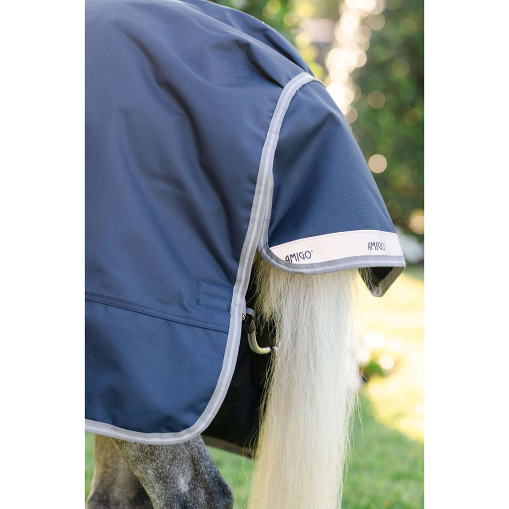 Amigo Turnout 1200D Pony 50g Navy/Titanium Grey/Silver