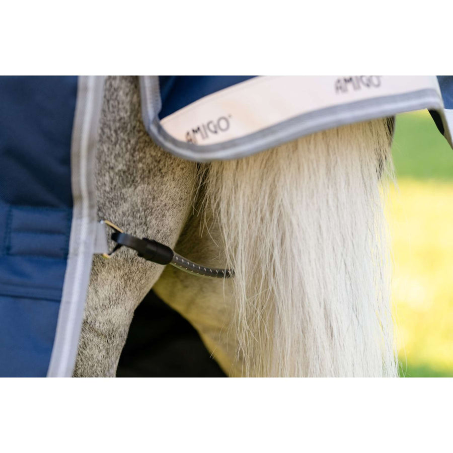 Amigo Turnout 1200D Pony 50g Navy/Titanium Grey/Silver