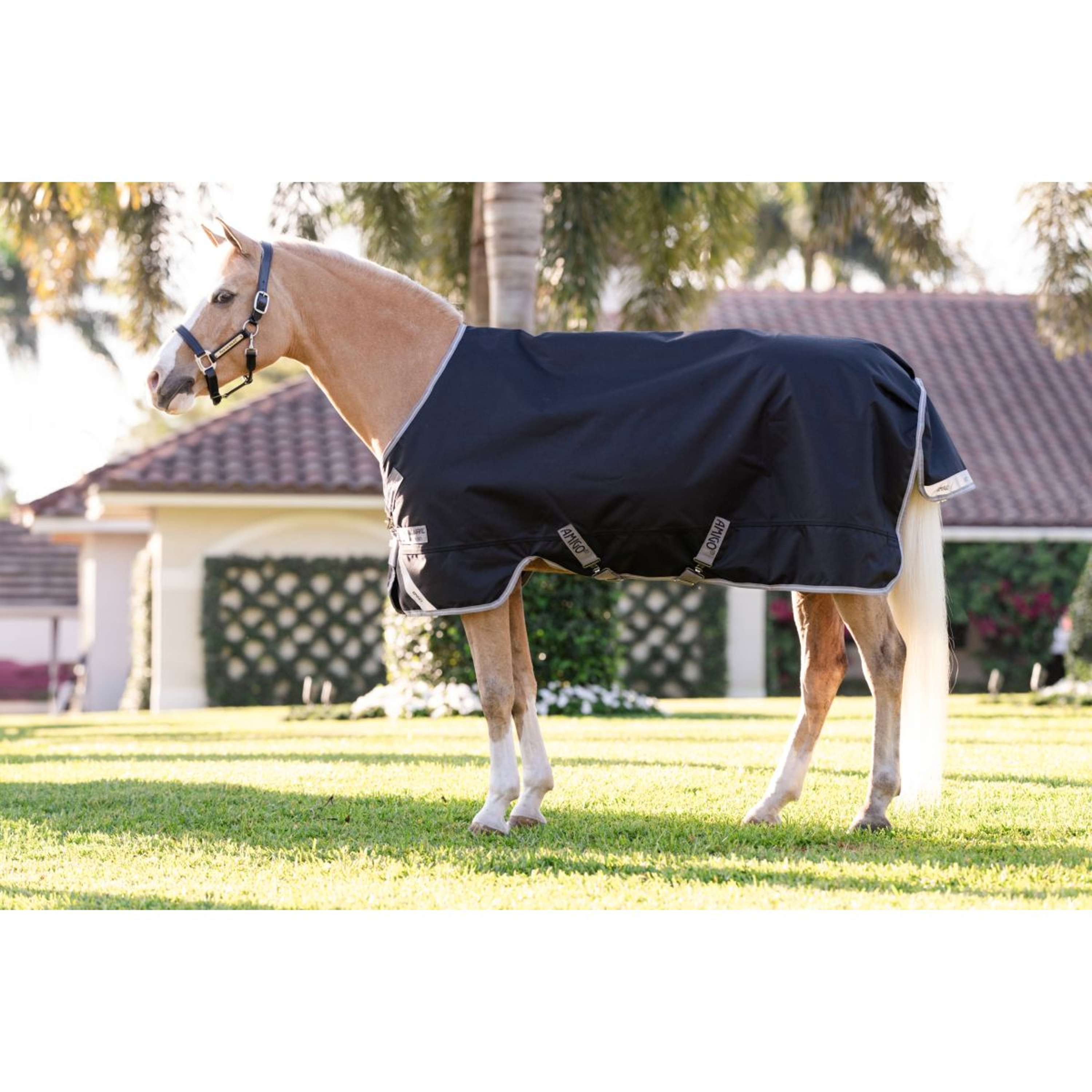 Amigo Turnout 1200D Pony 0g Black/Titanium Grey/Silver