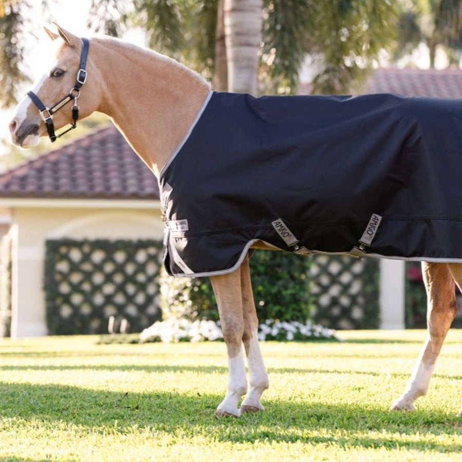 Amigo Turnout 1200D Pony 50g Black/Titanium Grey/Silver