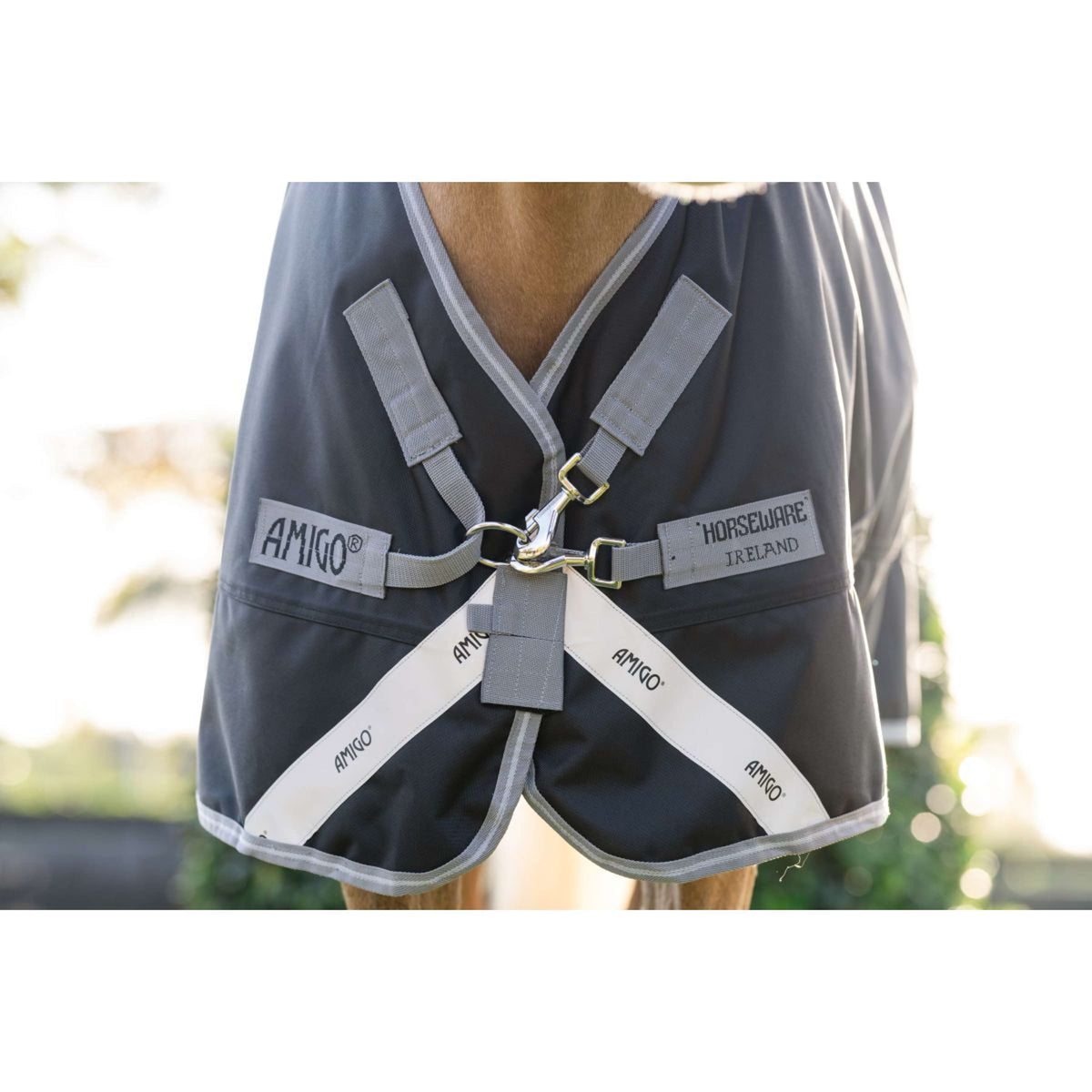 Amigo Turnout 1200D Pony 0g Black/Titanium Grey/Silver