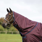 Amigo Neck Cover Turnout 1200D 0g Burgundy/Navy/Titanium Grey