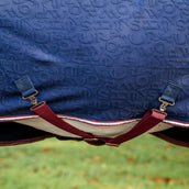 Horseware Embossed Jersey Cooler Navy/Burgundy/White