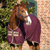 Amigo Stable Rug Poly with Cross Surcingles Fig/Navy/Tan