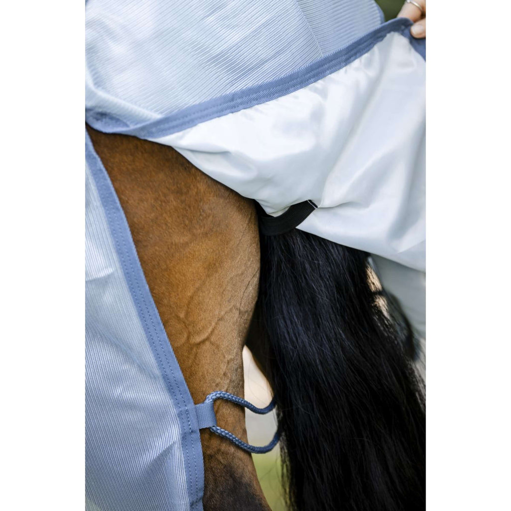 Amigo Fly Rug Integrated Heather Blue/Blue/Silver