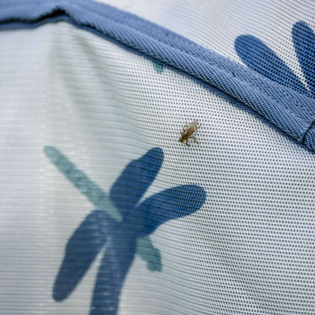 Amigo Bug Rug Dragonfly Print/Silver/Blue/Sage